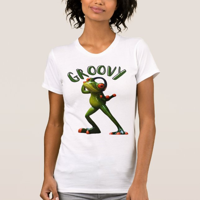 Camiseta Groovy Green Sapo (Frente)