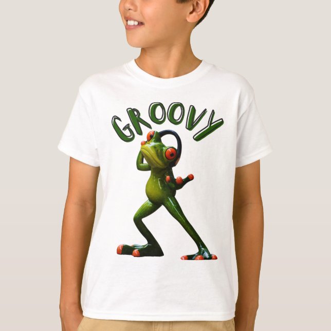 Camiseta Groovy Green Sapo (Frente)