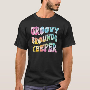 Camiseta Groovy Groundskeeper Vintage Tie Dye School