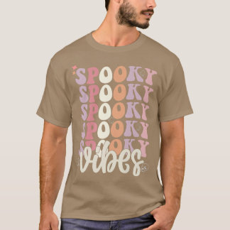 Camiseta Groovy Halloween spookies Retro Floral Boo Gho