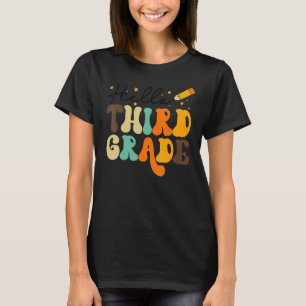 Camiseta Groovy Hello Terceiro Grau Vibes Retro Professores