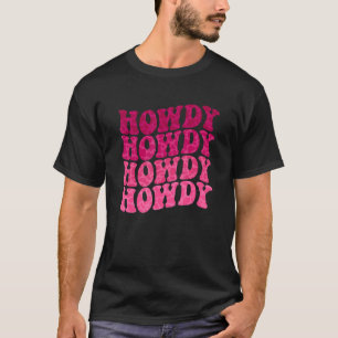 Camiseta Groovy Howdy Garota Sulista Ocidental Country Rode
