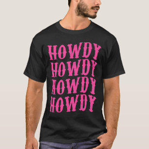 Camiseta Groovy Howdy Rodeo País Ocidental Cowgir Sul