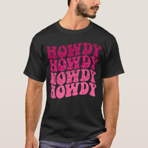 Camiseta Groovy Howdy Southern Western Girl Rodeo C
