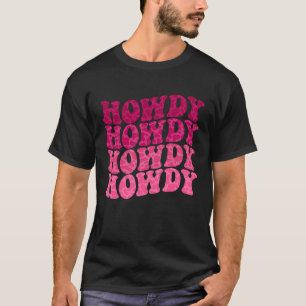 Camiseta Groovy Howdy Southern Western Girl Rodeo C