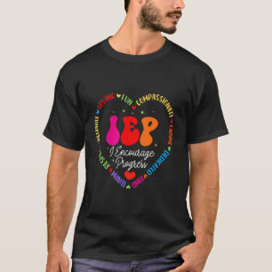 Camiseta Groovy IEP Eu Encorajo o Progresso Educação Especi
