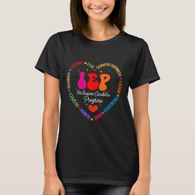 Camiseta Groovy IEP I Encourage Progress Special Education  (Frente)