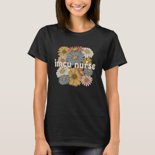 Camiseta Groovy IMCU Nurse Flowers Unidade de Cuidados Inte