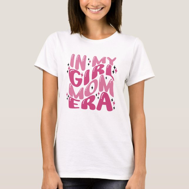 Camiseta Groovy In My Girl Era Retro Pink (Frente)