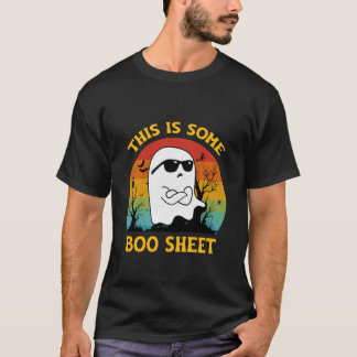 Camiseta Groovy Isto é Alguma Folha Boo Fantasma Retro Hall