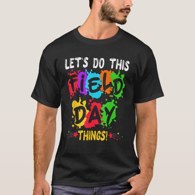 Camiseta Groovy It s Field Day Vibes   For Teacher Kid 2023 (Frente)