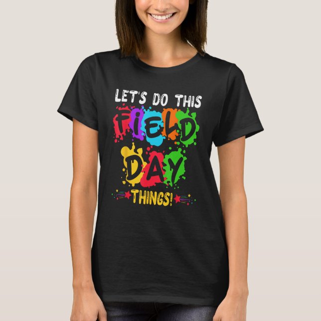 Camiseta Groovy It's Field Day Vibes for Teacher Kid 2023 (Frente)