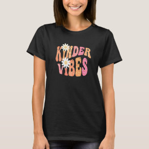 Camiseta Groovy KINDER VIBES Professor Cores de Outono Jard