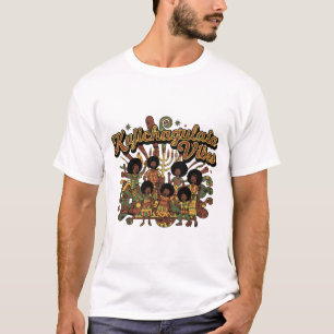 Camiseta Groovy Kwanzaa Família Vibes Kujichagulia