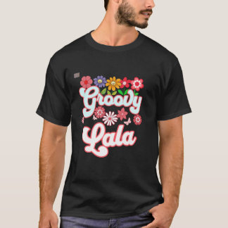 Camiseta Groovy Lala Floral Hippie Retro Daisy Flower Mothe