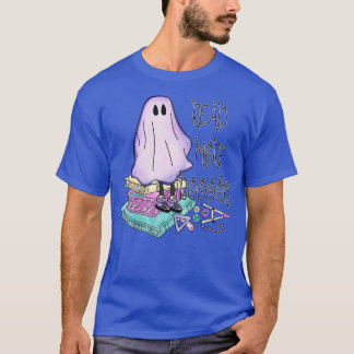 Camiseta Groovy Leia Mais Livros Ghost Boo Engraçado