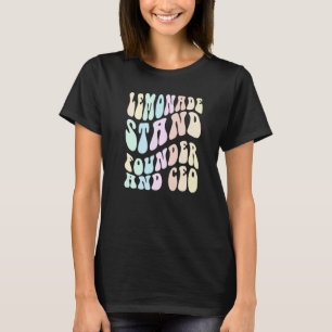 Camiseta Groovy LEMONADE STAND FOunder and CEO Boss em Trai