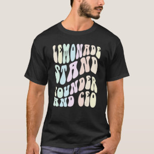 Camiseta Groovy LEMONADE STAND FOunder and CEO Boss em Trai