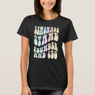 Camiseta Groovy LEMONADE STAND FOunder and CEO Boss em Trai