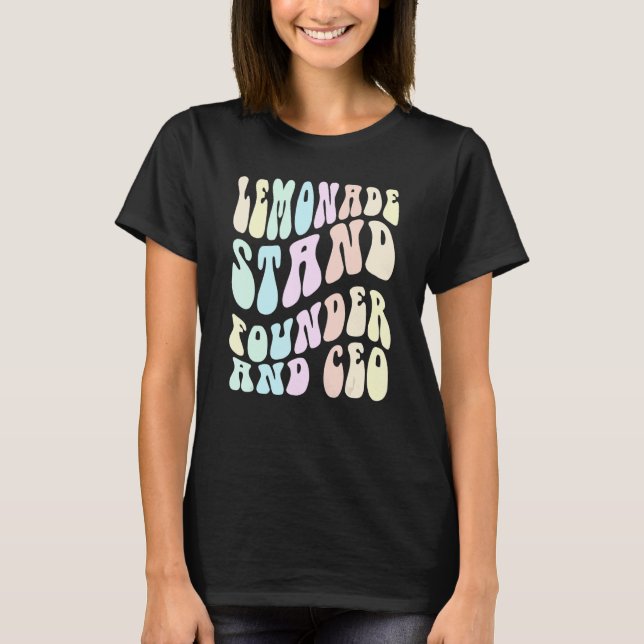 Camiseta Groovy LEMONADE STAND FOUNDER AND CEO Boss in Trai (Frente)