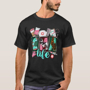 Camiseta Groovy Leopard CMA Life Auxiliar de Medicação Cert