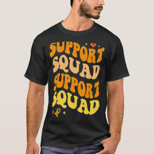 Camiseta Groovy Leukemia Apoio à Sensibilização Esquadrão L
