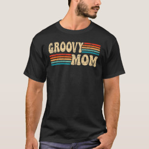 Camiseta Groovy Mãe 70s Nostalgia Estética de 1970 Retro Mo