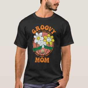 Camiseta Groovy Mãe 70s Nostalgia Estética de 1970 Retro Mo