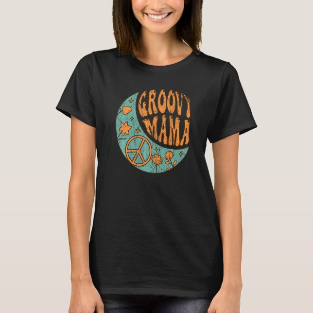 Camiseta Groovy Mama 70s Nostalgia estética de 1970 Retro M (Frente)