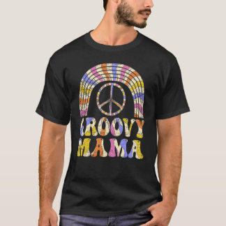 Camiseta Groovy Mama 70s Nostalgia estética de 1970 Retro M