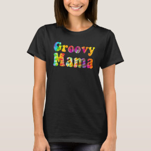 Camiseta Groovy Mama Para Mulheres da Velha Guarda Hippie M