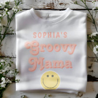 Groovy Mama Retro Aniversário Rosa