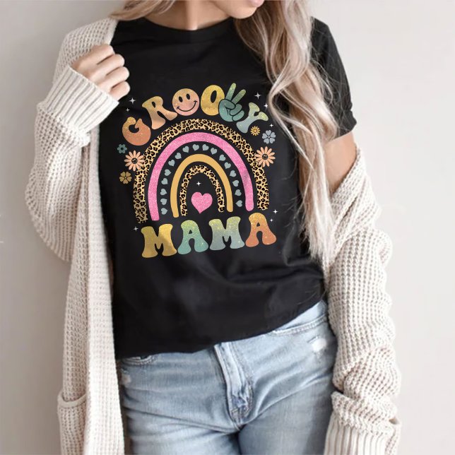 Camiseta Groovy Mama Shirt, Groovy Mãe (Criador carregado)