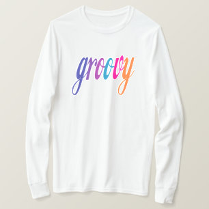 Camiseta Groovy Manga Longa Unissex