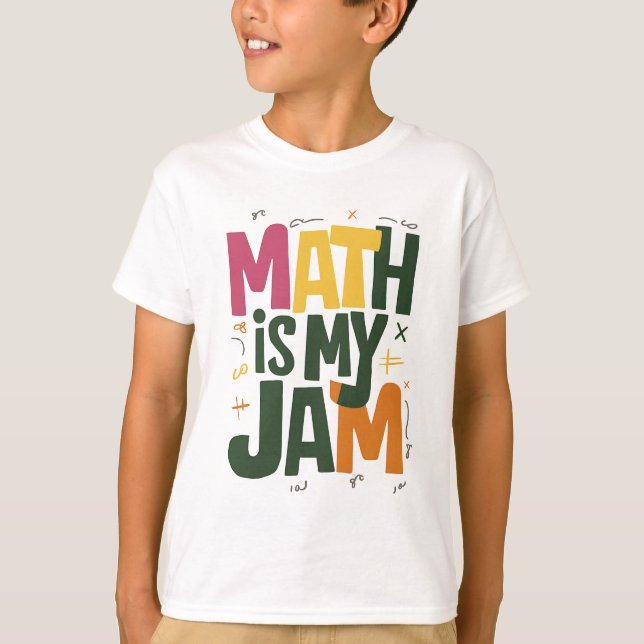 Camiseta Groovy Math é Minha Paixão Primeiro Dia de Volta à (Frente)