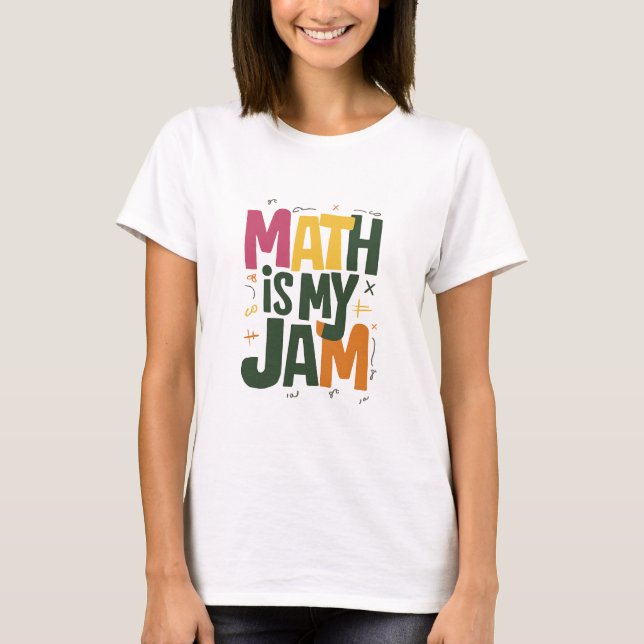 Camiseta Groovy Math é Minha Paixão Primeiro Dia de Volta à (Frente)