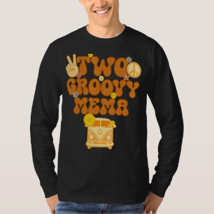 Camiseta Groovy Mema Retro Correspondente à Chá de fraldas