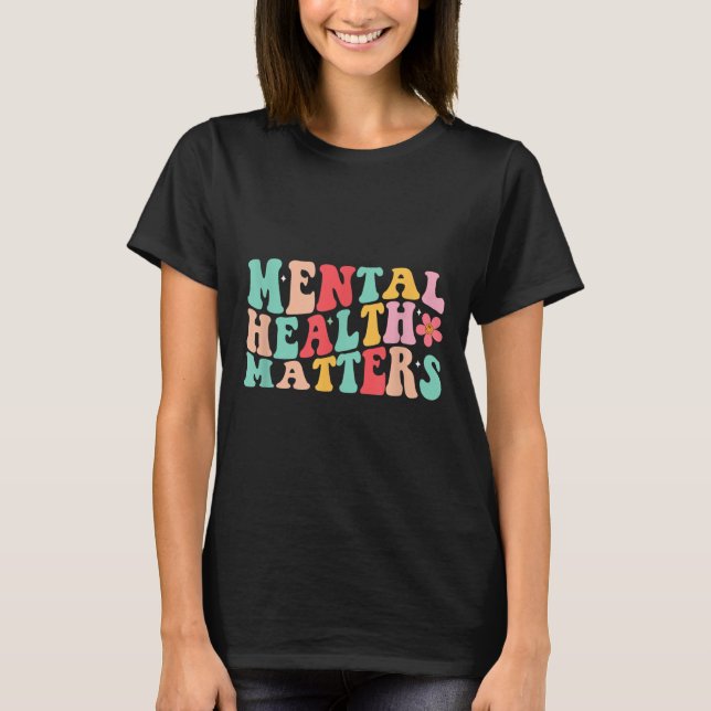Camiseta Groovy Mental Health S Shirt Mental Health Awarene (Frente)