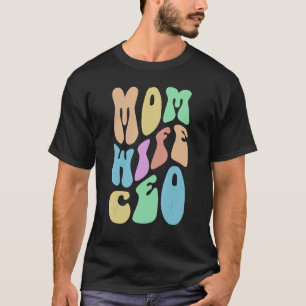 Camiseta Groovy MOM WIFE CEO Sra. Boss Girl Proprietária R