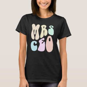 Camiseta Groovy MRS CEO MAMA Mãe Mulher Proprietária do neg
