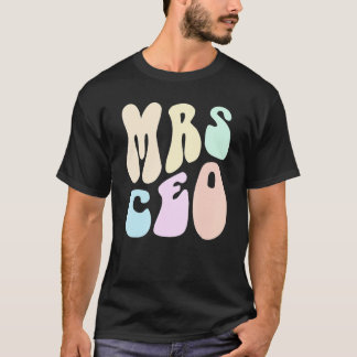 Camiseta Groovy MRS CEO MAMA Mãe Mulher Proprietária do neg