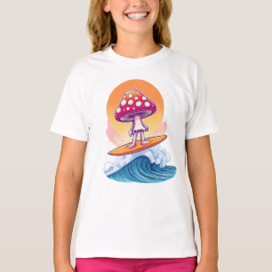 Camiseta Groovy Mushroom Surfer Dude
