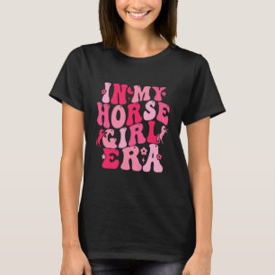 Camiseta Groovy na Minha Era de Garota de Cavalo Amante de