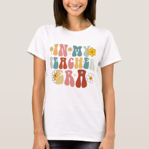 Camiseta Groovy na Minha Era de Professora Volta às Aulas P