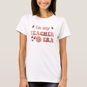 Camiseta Groovy Na Minha Era De Professores, Ensino, Citaçã