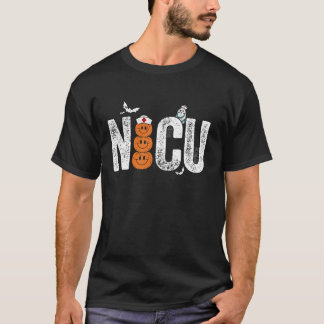 Camiseta Groovy NICU Enfermeira Halloween Ghost Costume Neo