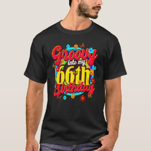 Camiseta Groovy No Meu 66º Aniversário, 66 Anos