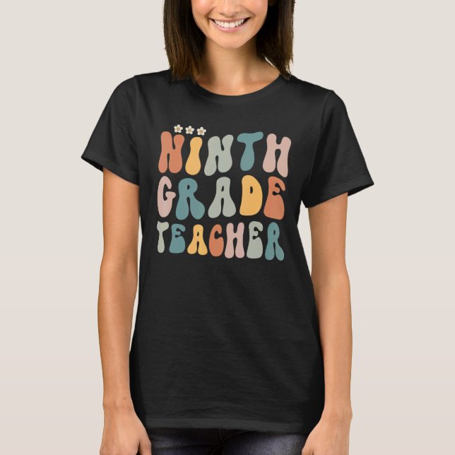 Camiseta Groovy Nono Grau Vibes Retro Professor De Volta A  (Frente)