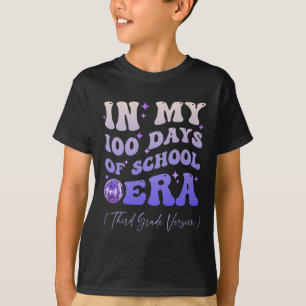 Camiseta Groovy Nos Meus 100 Dias Da Era Escolar De Terceir