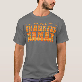 Camiseta Groovy One Graças Mamaw Olá Fall Vibes Obrigado